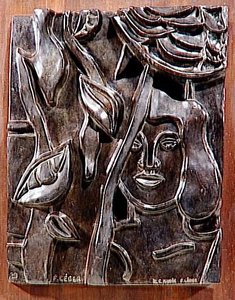 La Mujer Sale (la Mujer Con El Pájaro) — Fernand Léger