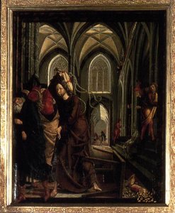 St Wolfgang Altarpiece: Purification Of The Temple — 미하엘 파허