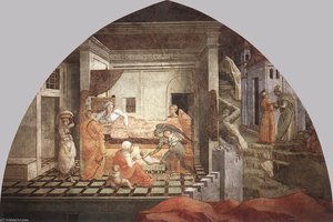 Prato-st Stephen Is Born And Replaced By Another Child — Filippo Di Tommaso Lippi