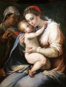 Virgin With A Child — Francesco Salviati