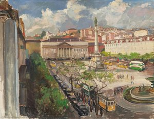 Rossio, Lisbon — Marino Guandalini
