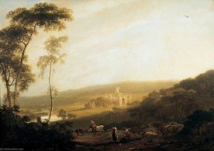 Kirkstall Abbey, Leeds, From The East — Joseph Rhodes