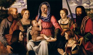 Virgin And Child With Saints And Donors — Bernardino Luini