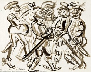 Title Translation: Buffoons — José Clemente Orozco