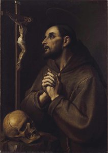 Saint Francis Adoring The Cross — Jakop Ligozzi