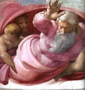 Separation Of The Earth From The Waters (detail) — Michelangelo Buonarroti