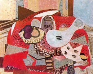 Still Life With Red Tablecloth — Georges Braque