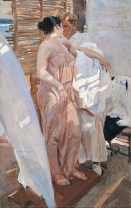 La Veste Rosa. Dopo Il Bagno — Joaquín Sorolla Y Bastida