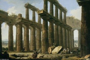 The Temple Of Hera At Paestum, Italy — Pietro Fabris