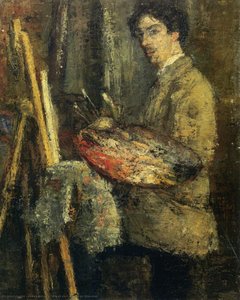 Portrait De L'artiste Au Chevalet — James Ensor