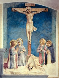 Ukrzyżowanie Z Dziewicą Marią I Św. Kosmą, Janem Ewangelistą I Piotrem Apostołem (komnata 38) — Fra Angelico