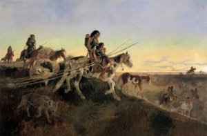 Seeking New Hunting Grounds — Charles Marion Russell