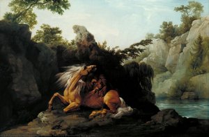 Horse Devoured By A Lion — George Stubbs