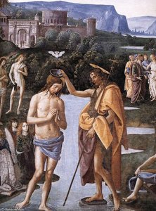 Baptême Du Christ (détail) — Le Pérugin