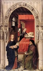 St. Johannes Der Täufer Altarblatt - Linkes Flügelbild — Rogier Van Der Weyden