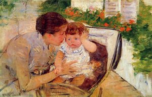 Susan Tröstet Das Baby (nr. 2) — Mary Stevenson Cassatt