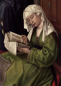 The Magdalene Reading (detail) — Rogier Van Der Weyden