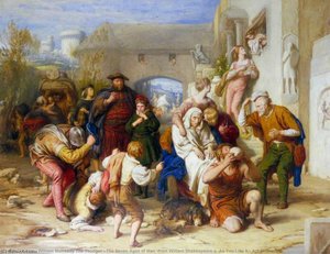 The Seven Ages Of Man (from William Shakespeare's 'as You Like It', Act Ii, Scene 7) — William Mulready The Younger
