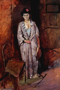 Madame Matisse I Japansk Stil Olje På Lerrets Spesialkolleksjon — Henri Matisse