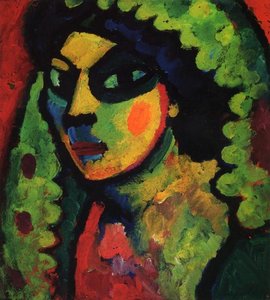 Sizilianische Frau Mit Grünem Schal — Alexej Von Jawlensky