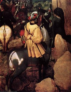 Saulo Apsilankymas (detale) — Pieteris Bruegelis Vyresnis