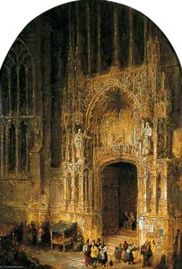Entrance To St Germain, Amiens — David Roberts