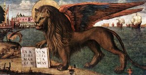 The Lion Of St Mark (detail) — Vittore Carpaccio
