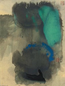 Spring Mountain After Rain — Zhang Daqian