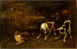 Hunting Dogs With Dead Hare — Gustav Кјорбе
