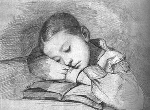Portrét Julie Courbetové Jako Spící Dítě — Gustav Courbet