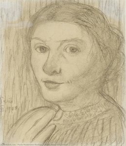 Female Head, Self Portrait — Paula Modersohn-becker