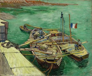Les Bateaux Amarrés — Vincent Willem Van Gogh