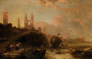 Ruins Of St. Andrews Cathedral And Church Of St. Regulus, Fife, Scotland — David Roberts