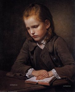 Student With A Lesson-book — Jean-baptiste Greuze