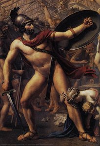 The Intervention Of The Sabine Women (detail) — Jacques-louis David