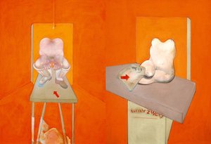 Diptych Studio Dell'uomo Dal Disegno Di Ingres — Francis Bacon