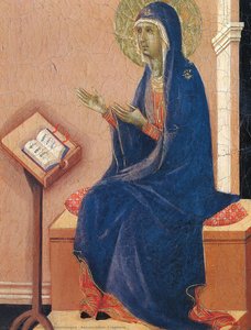 Annunciation (fragment) — Duccio Di Buoninsegna