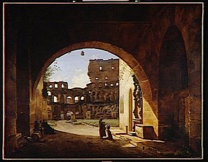 Vue Interieure Du Colisee A Rome — François Marius Granet
