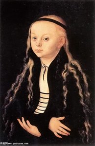 Porträt Eines Jungen Mädchens — Lucas Cranach Der Ältere