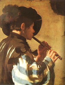 The Flute Player, Staatliche Kunstsammlunge — Hendrick Terbrugghen
