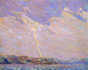 Lightning, Canoe Lake — Tom Thomson