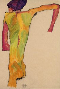 Male Nude, Propping Himself Up