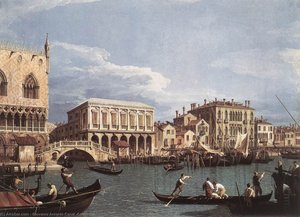 El Molo Y La Riva Degli Schiavoni Desde El Bacino Di San Marco — Giovanni Antonio Canal
