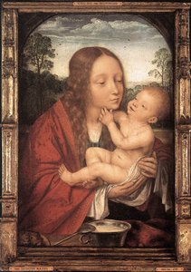 Virgin And Child In A Landscape — Quentin Massys