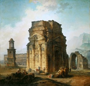 L'arco Di Trionfo E Il Teatro Di Orange — Hubert Robert