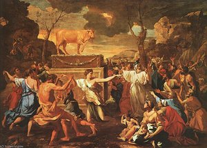 Adoraton Of The Golden Calf — Nicolas Poussin
