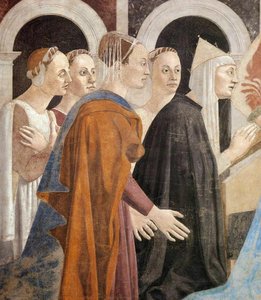 7b. Recognition Of The True Cross (detail) — Piero Della Francesca