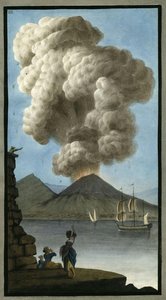 Plate 3, Eruption Of Mount Vesuvius — Pietro Fabris