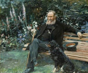 Daniel Tomkins E Il Suo Cane — Sir Alfred James Munnings
