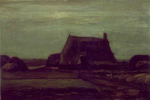 Farm With Stacks Of Peat — Vincent Willem Van Gogh